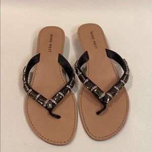 Nine West Jeweled Sandals